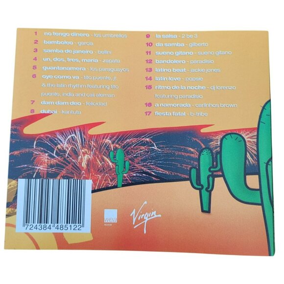 Sunshine Latino Salsa CD With 17 Hot Music Mixes & Vibrant Cover Art  37483cd - Picture 2 of 2